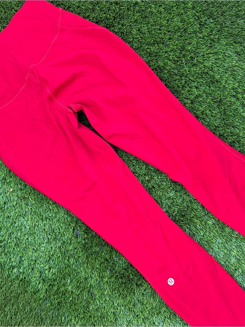 lululemon athletica Red Leggings (Size 8)
